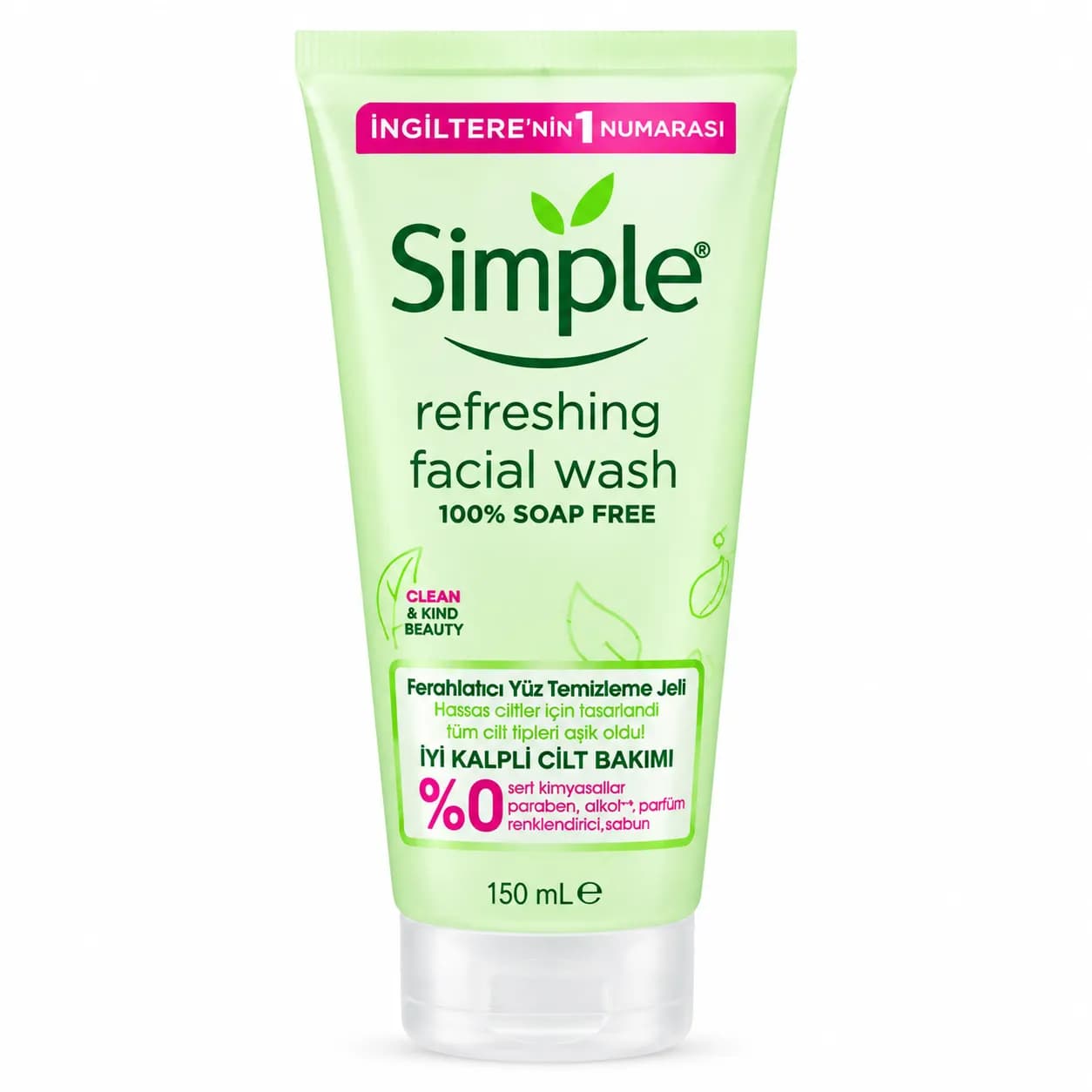 ژل شستشوی پوست چرب سیمپل مدل Refreshing حجم 150 میل