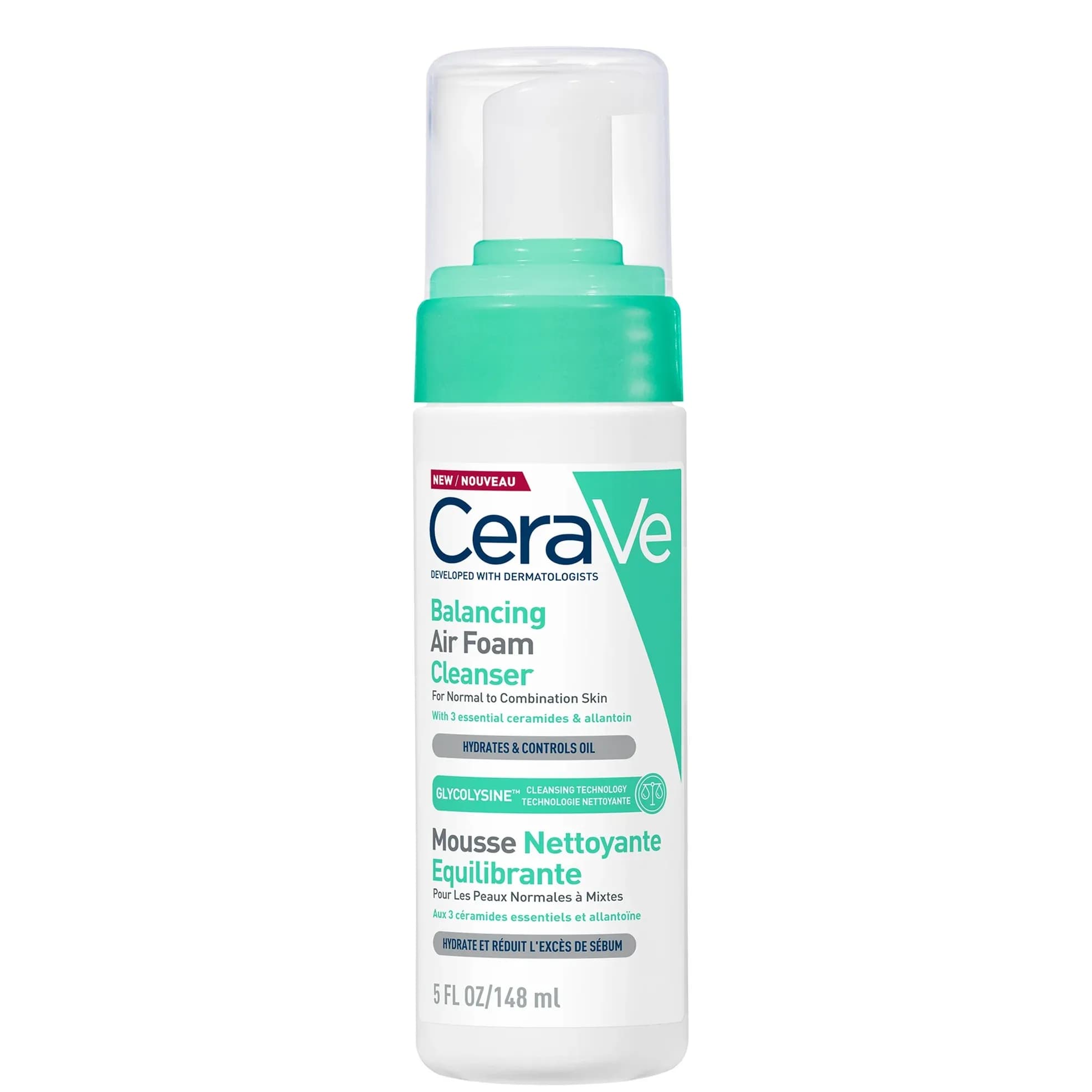 فوم شستشوی صورت سراوی اصل Cerave مدل بالانسینگ متعادل کننده چربی پوست حجم ۱۴۸ میل