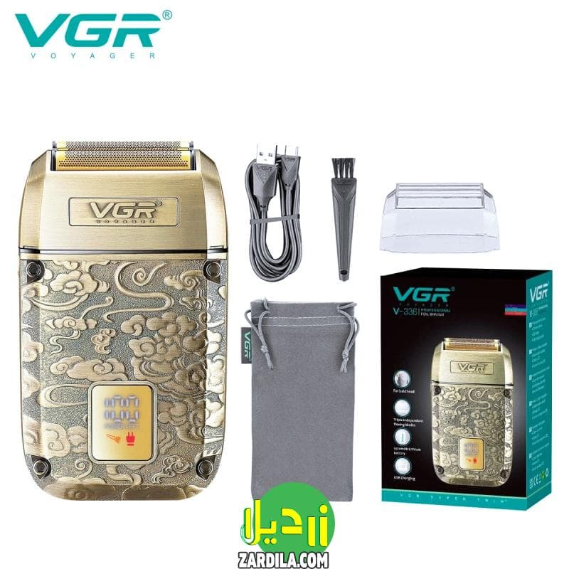 شیور غلطکی صورت و سر ویجی آر مدل V_336 اصل — تصویر ۹