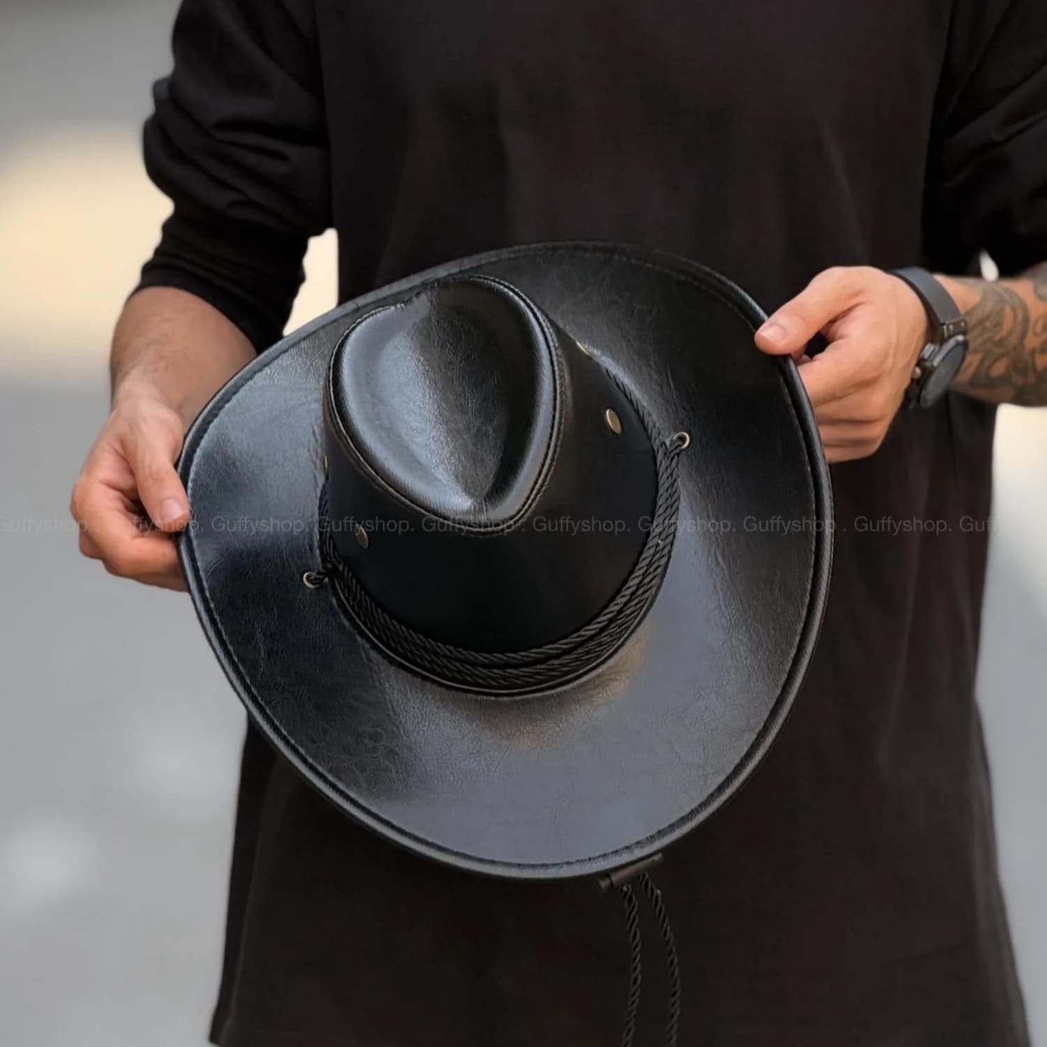کلاه کابوی چرم — تصویر ۵