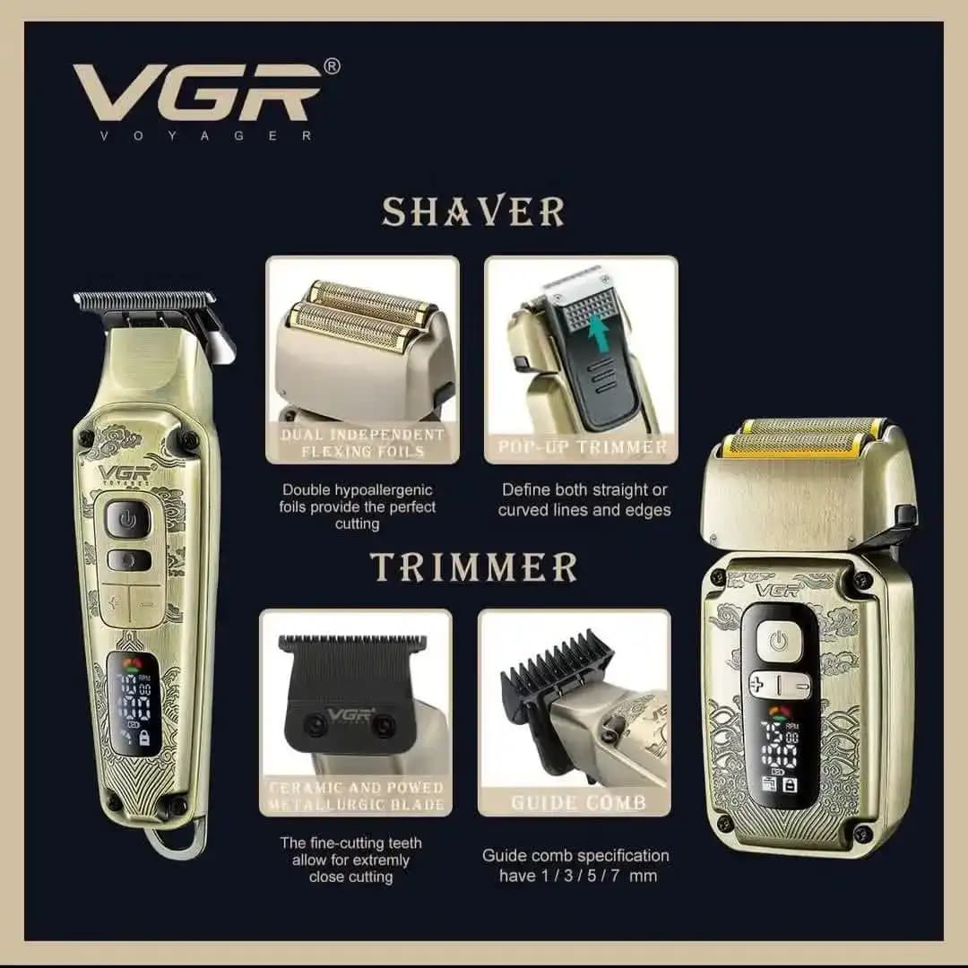ست ماشین اصلاح 2 کاره خطزن و شیور وی جی آر مدل VGR V-641 — تصویر ۶