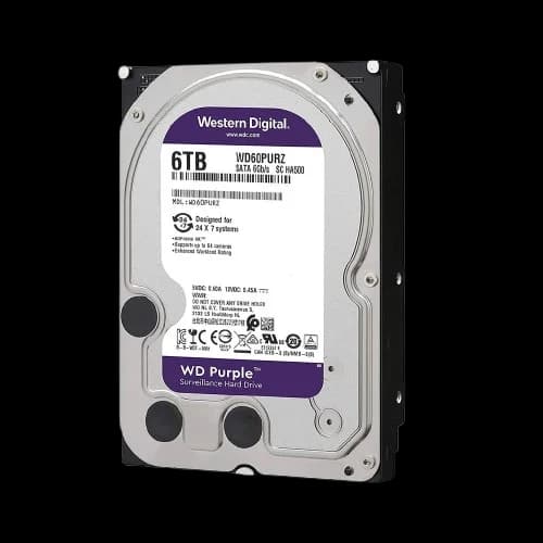 هارد 6 ترابایت وسترن دیجیتال سری بنفش مدل WD60PURZ