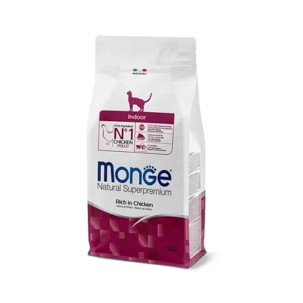 غذای خشک گربه ایندور طعم مرغ مونژه Monge Indoor Rich in Chicken وزن ۱.۵ کیلوگرم