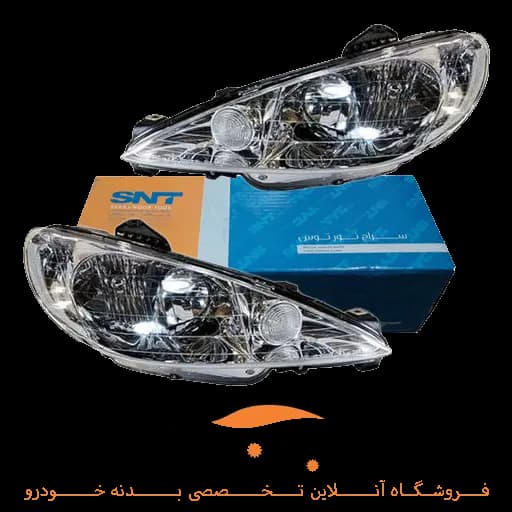 چراغ جلو پژو 206 برند snt جفت — تصویر ۲