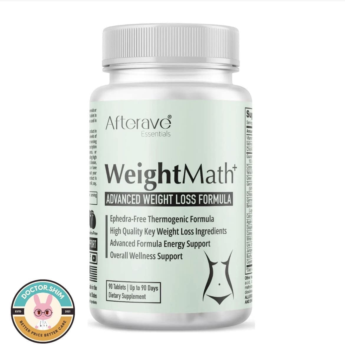 مکمل لاغری ویت مث افترایو Weight math اصل 90 عددی