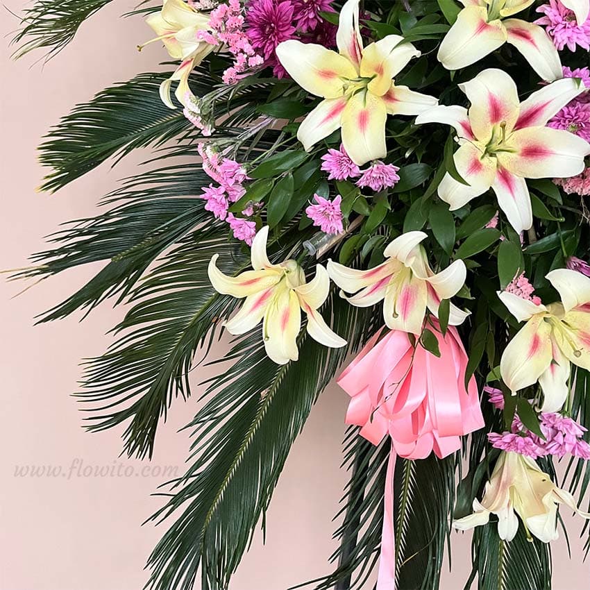 تاج گل اورینتال صورتی کد 45 — تصویر ۲