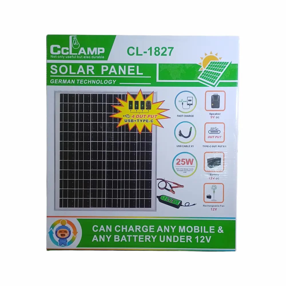 پنل خورشیدی مدل CL-1827 (25W) — تصویر ۲