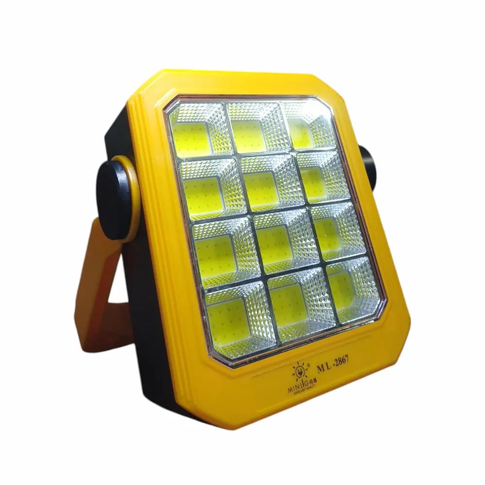 پروژکتور سیار شارژی و پاور بانک خورشیدی Solar LED Light ML-2867B — تصویر ۴
