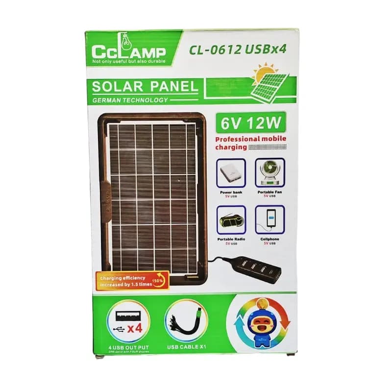پنل خورشیدی (12W) مدل CL-0612
