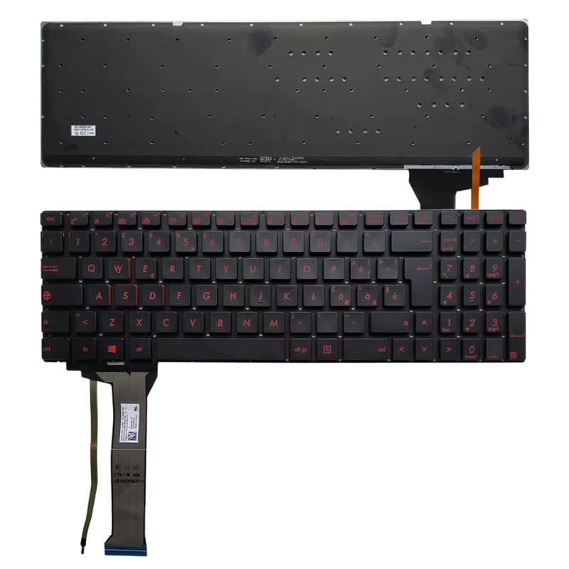 کیبورد لپ تاپ ایسوس GL552 | اینتر کوچک مشکی