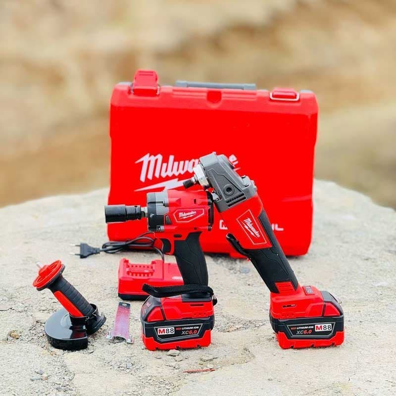 ست دو قلوی بکس و فرز شارژی میلواکی مدل M88-6A — تصویر ۲