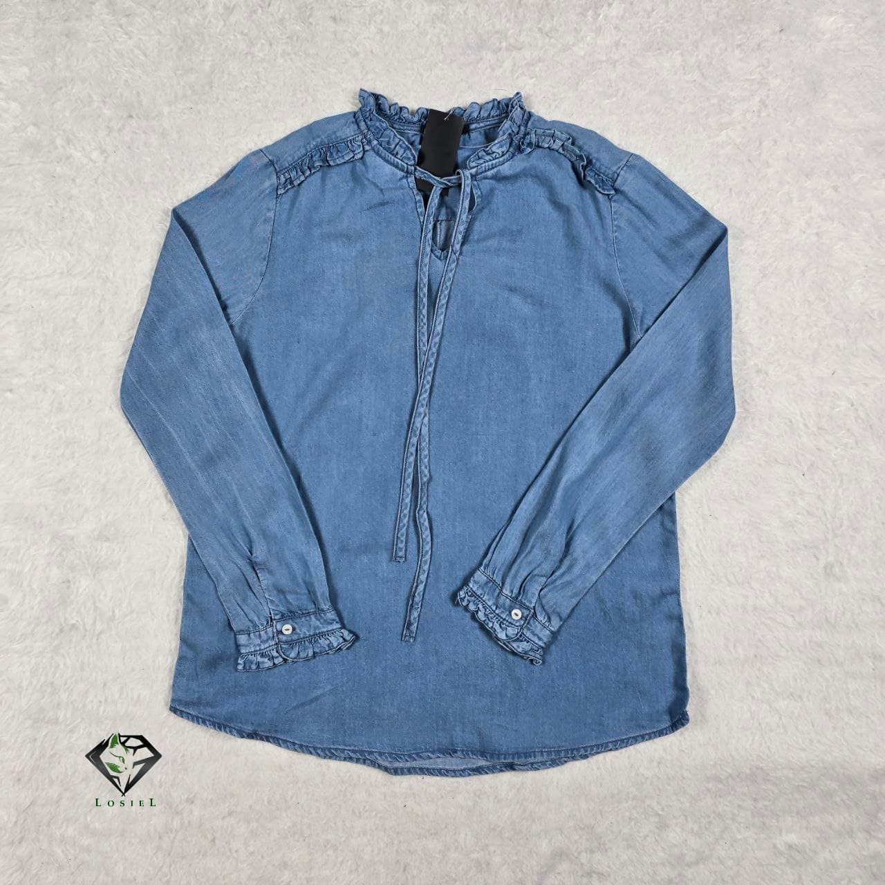شومیز جین کاغذی برند اسمارا کد W522