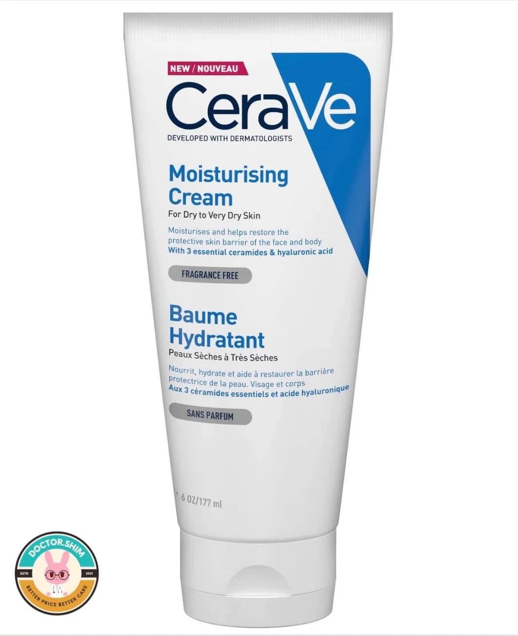 کرم مرطوب کننده و آبرسان سراوی Cerave برای پوست خشک 177 میل