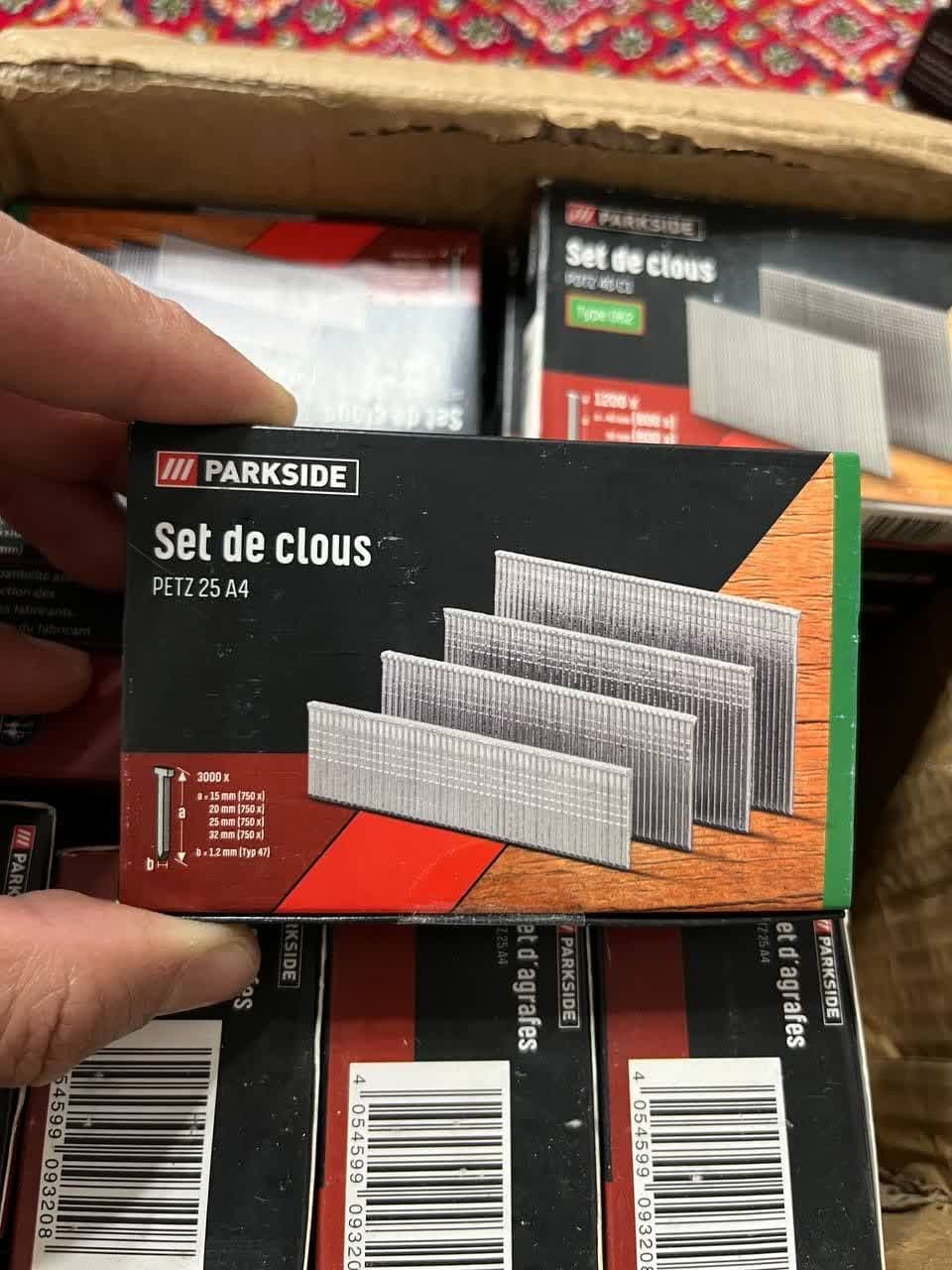 میخ منگنه و میخکوب پارکساید مدل PETZ 25 A4 سایز 15 تا 32 میل (3000عددی) — تصویر ۴