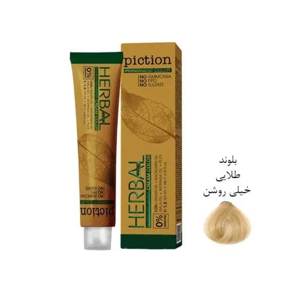 رنگ مو بدون آمونیاک پیکشن شماره 9.3 بلوند طلایی خیلی روشن