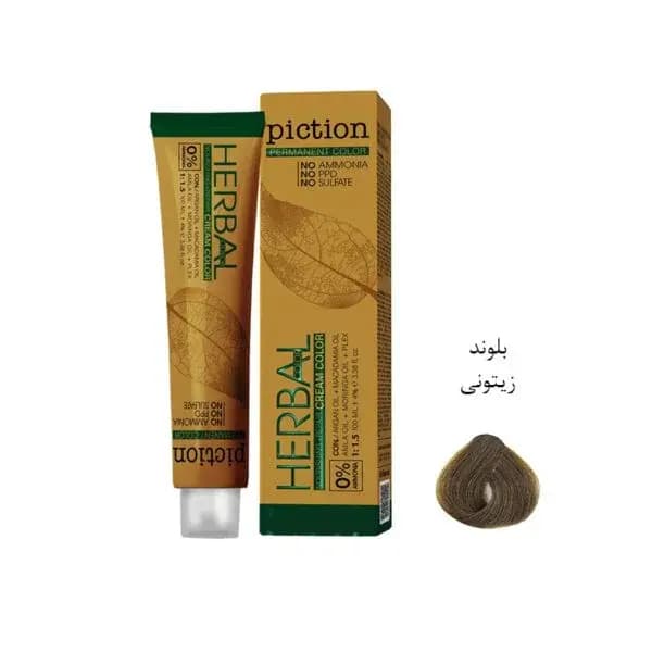 رنگ مو بدون آمونیاک پیکشن شماره 7.8 بلوند زیتونی