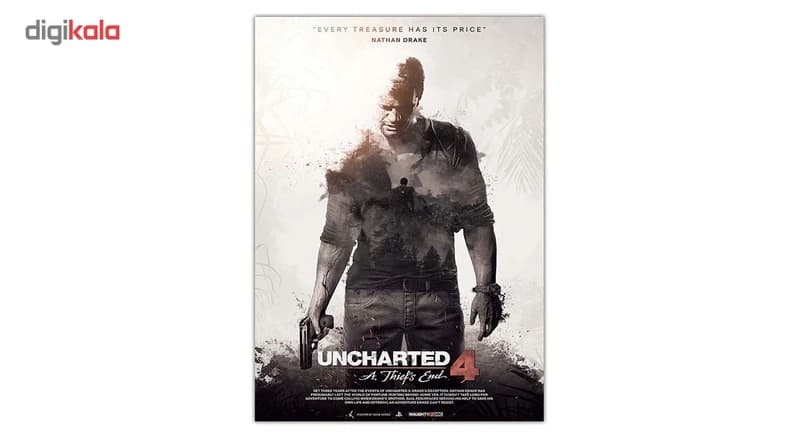 تابلو شاسی ونسونی طرح UnCharted 4 Poster سایز 30 × 40 — تصویر ۲