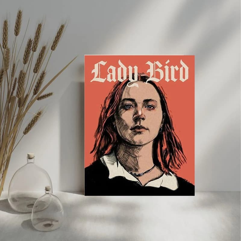 تابلو شاسی مدل پوستر فیلم طرح LADY BIRD کد FMO9