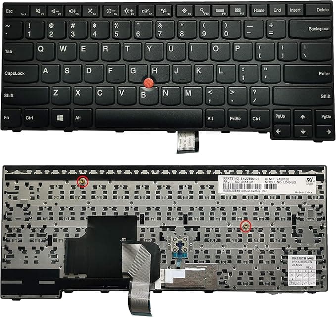 KEYBOARD LENOVO E450/E460 با موس و فریم | کیبورد لپ‌تاپ Lenovo ThinkPad E450 و E460