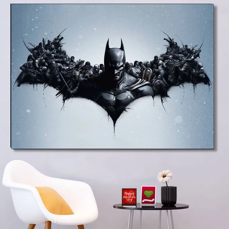 تابلو شاسی گالری استاربوی بازی طرح Batman Arkham Knight مدل Game 15