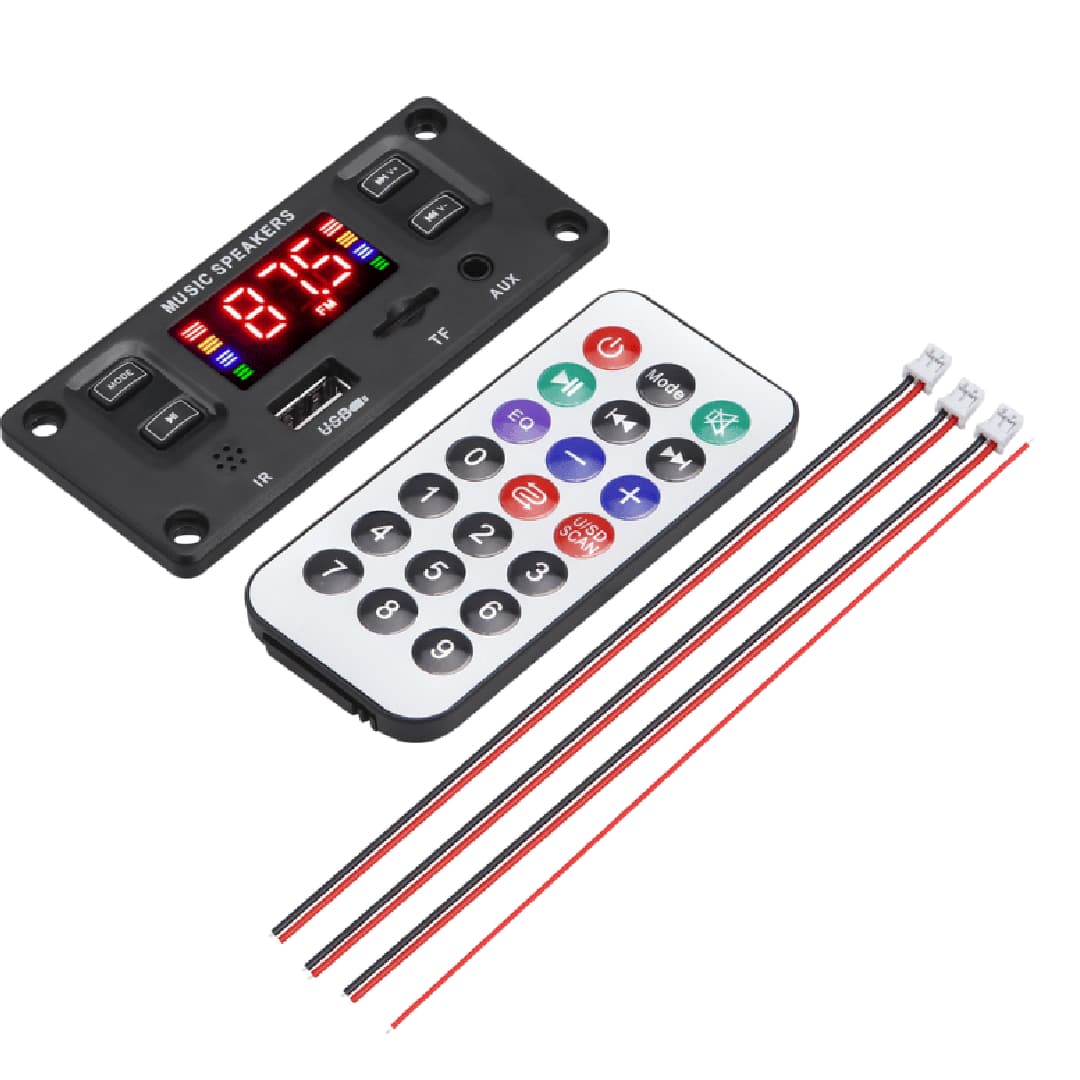 ماژول پخش کننده MP3 Player بلوتوثی آمپلی‌فایر دار 30×2 وات مدل JX-Y07