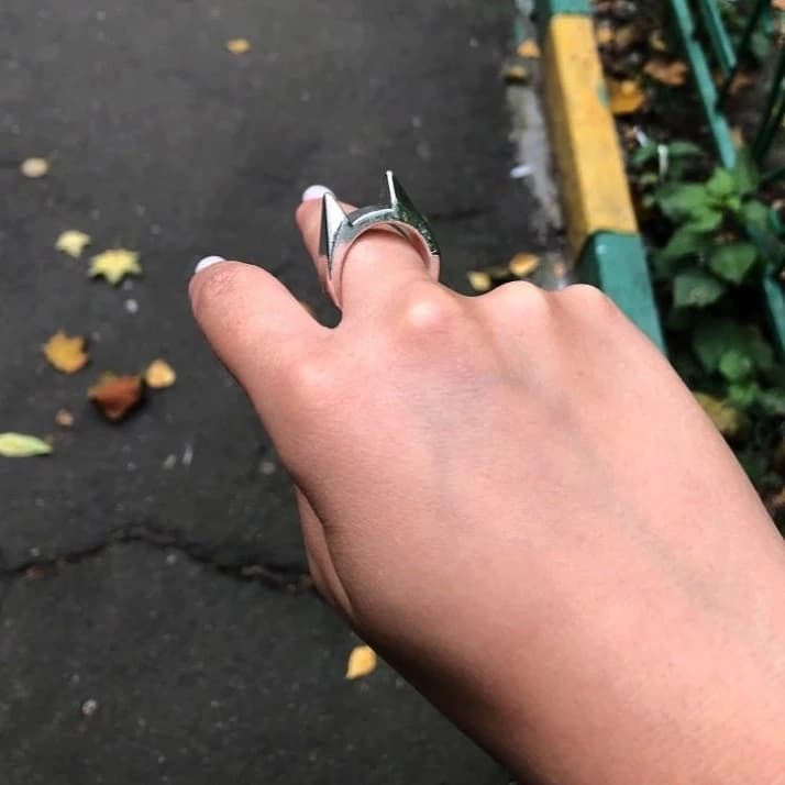 انگشتر مدل گوش گربه ای — تصویر ۲