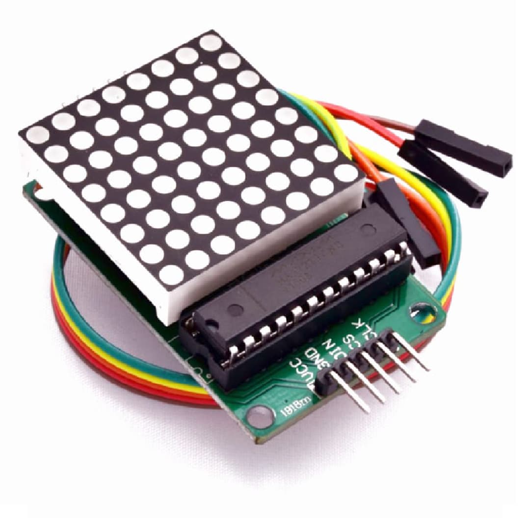 ماژول نمایشگر دات ماتریس 8×8 با درایور MAX7219
