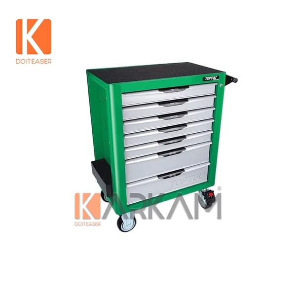 جعبه ابزار 308 پارچه 7 کشو سبز GE-30817 تاپ تول