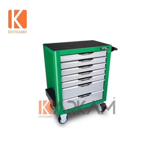 جعبه ابزار 275 پارچه 7 کشو سبز GCAJ275E تاپ تول