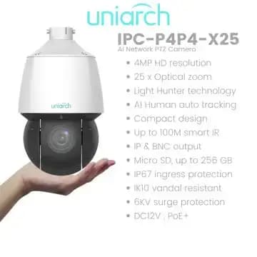 دوربین مداربسته اسپیددام uniarch IPC-P4P4-X25 — تصویر ۲