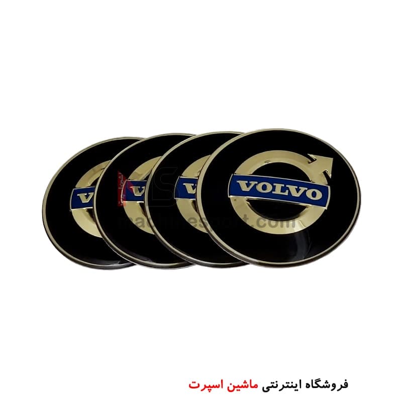 آرم کاپ رینگ طرح ولوو Volvo طلایی مشکی