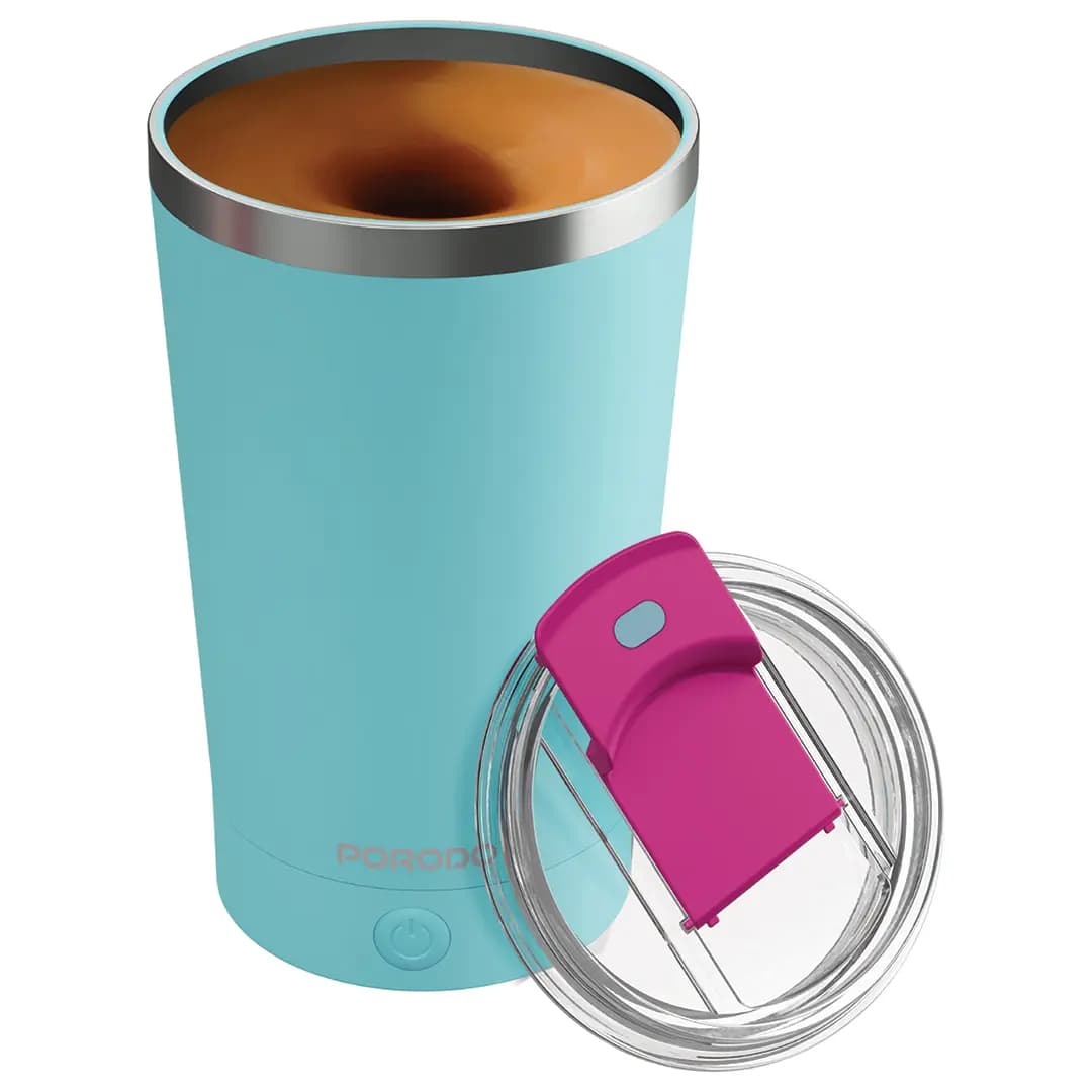 ماگ همزن مغناطیسی پرودو مدل Porodo Automatic Magnetic Stirring Mug PDSSMHQ168 | لیوان برقی 400ml با سرعت 7000RPM و شارژ USB-C — تصویر ۵