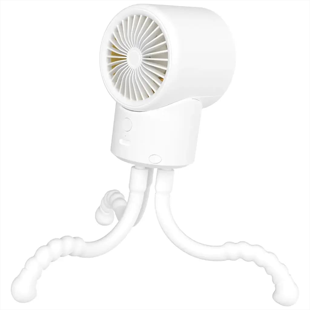 پنکه شارژی دستی پرودو مدل Porodo Lifestyle CoolFlex Mini Handheld Fan PDF35WH | پنکه قابل حمل با سه سرعت — تصویر ۴