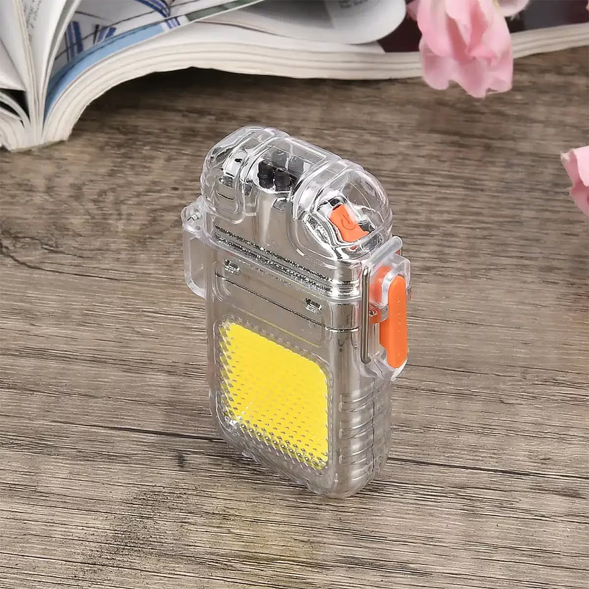 چراغ قوه شارژی فندک دار Flashlight