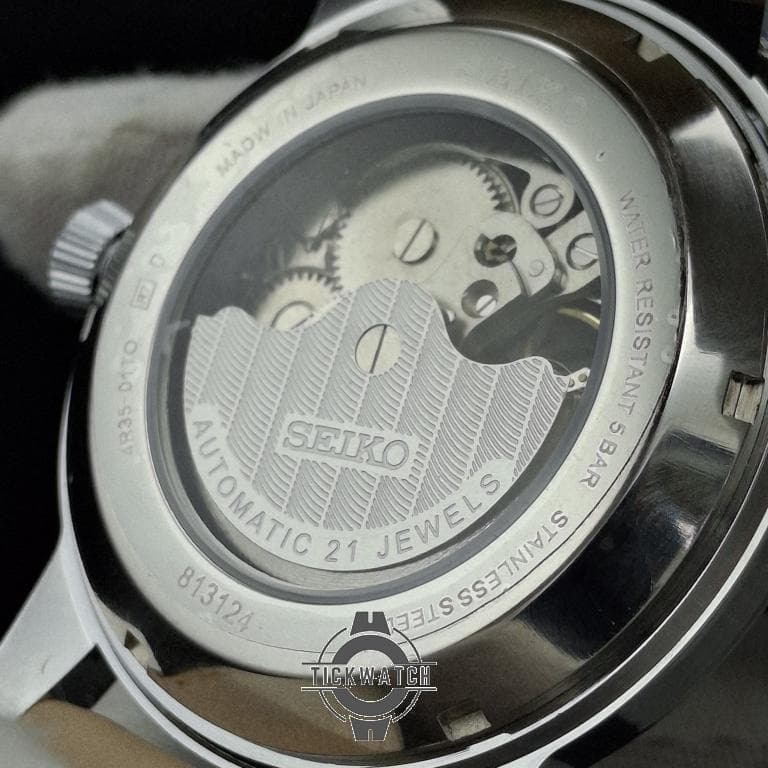 ساعت مردانه سیکو پرساژ اتوماتیک قلب باز (Open Heart) با صفحه سفید رفرنس SEIKO PRESAGE 813124 — تصویر ۵