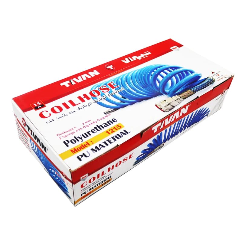 شیلنگ فنری 15 متری فشار قوی 12*15 تیوان — تصویر ۴