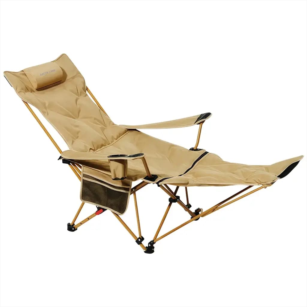 صندلی کمپینگ گرین لاین مدل Green Lion Vestro Camping Chair – Beige | صندلی تاشو سفری و طبیعت‌گردی — تصویر ۲