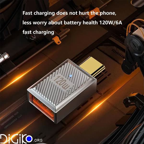 تبدیل OTG TYPEC مینی تک 120 وات — تصویر ۲