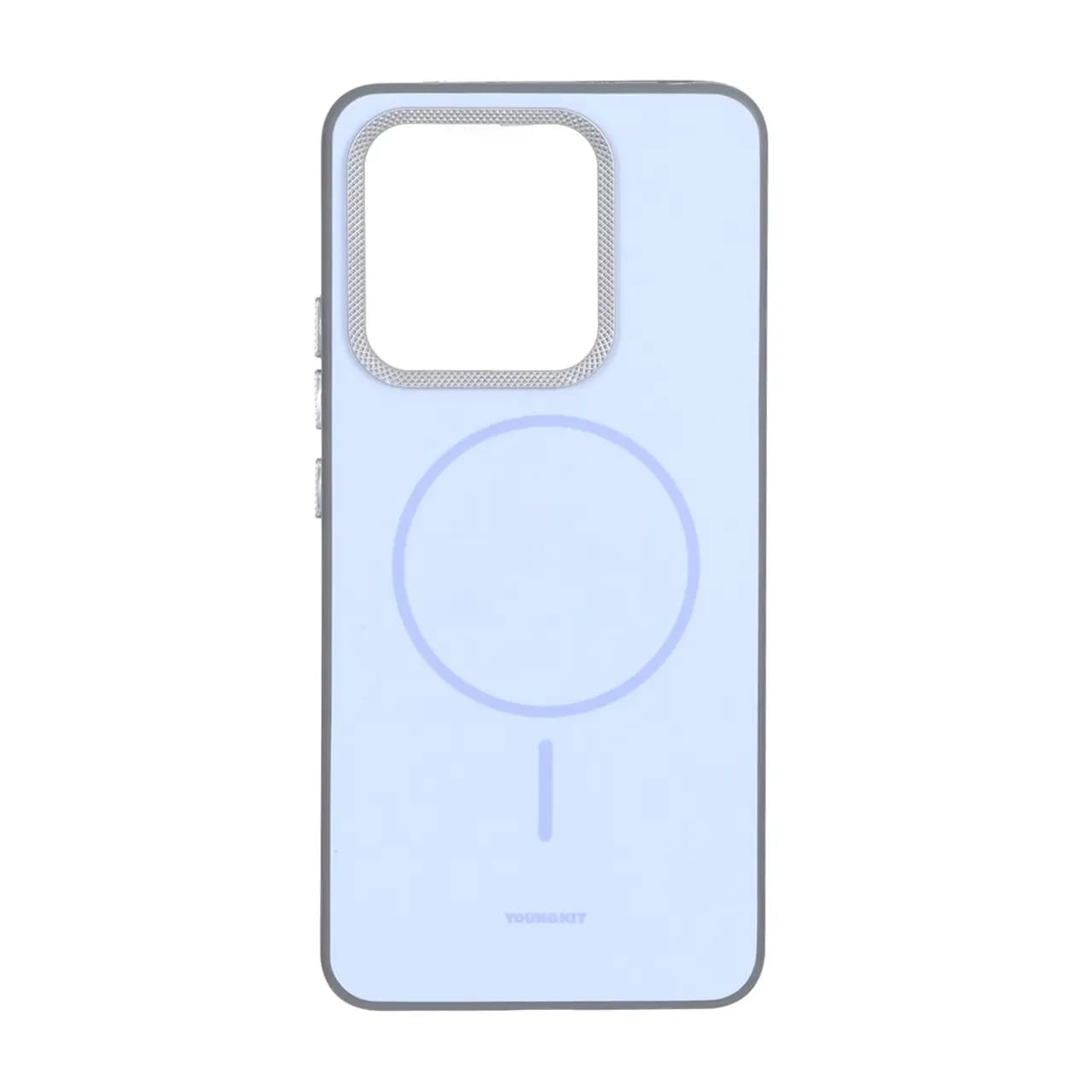 قاب Youngkit طرح مگ سیف دور لنز کربن Xiaomi Redmi Note 13 4G – آبی