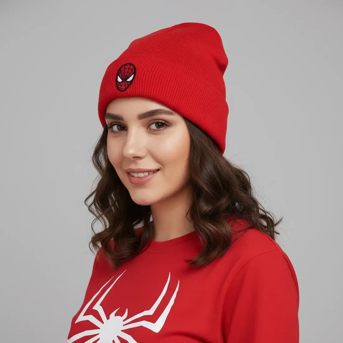 کلاه بافت گلدوزی اسپایدرمن Spider-Man — تصویر ۳