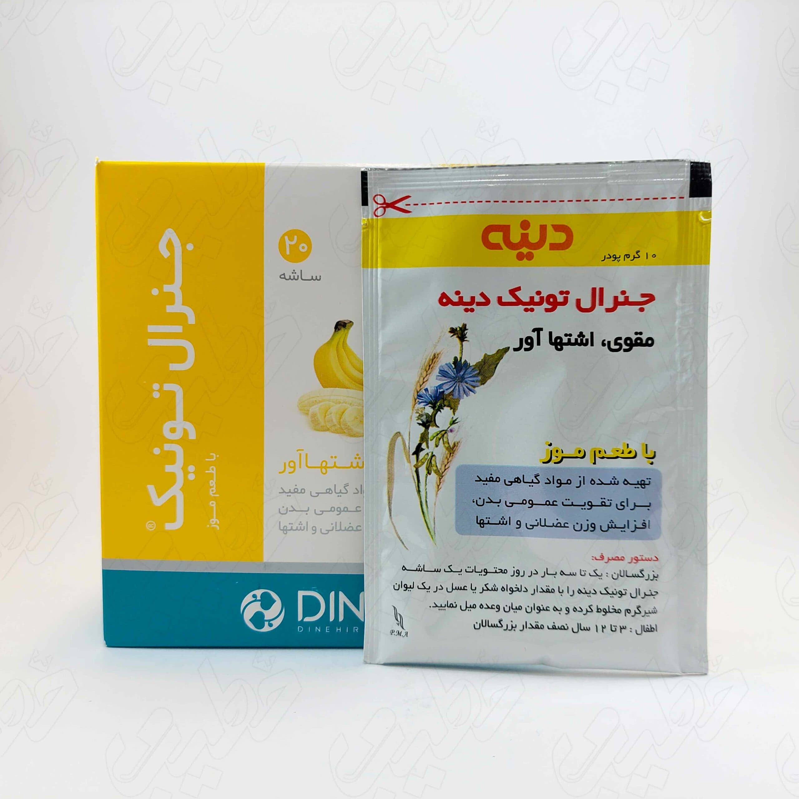 پودر جنرال تونیک با طعم موز دینه 20 عددی — تصویر ۲