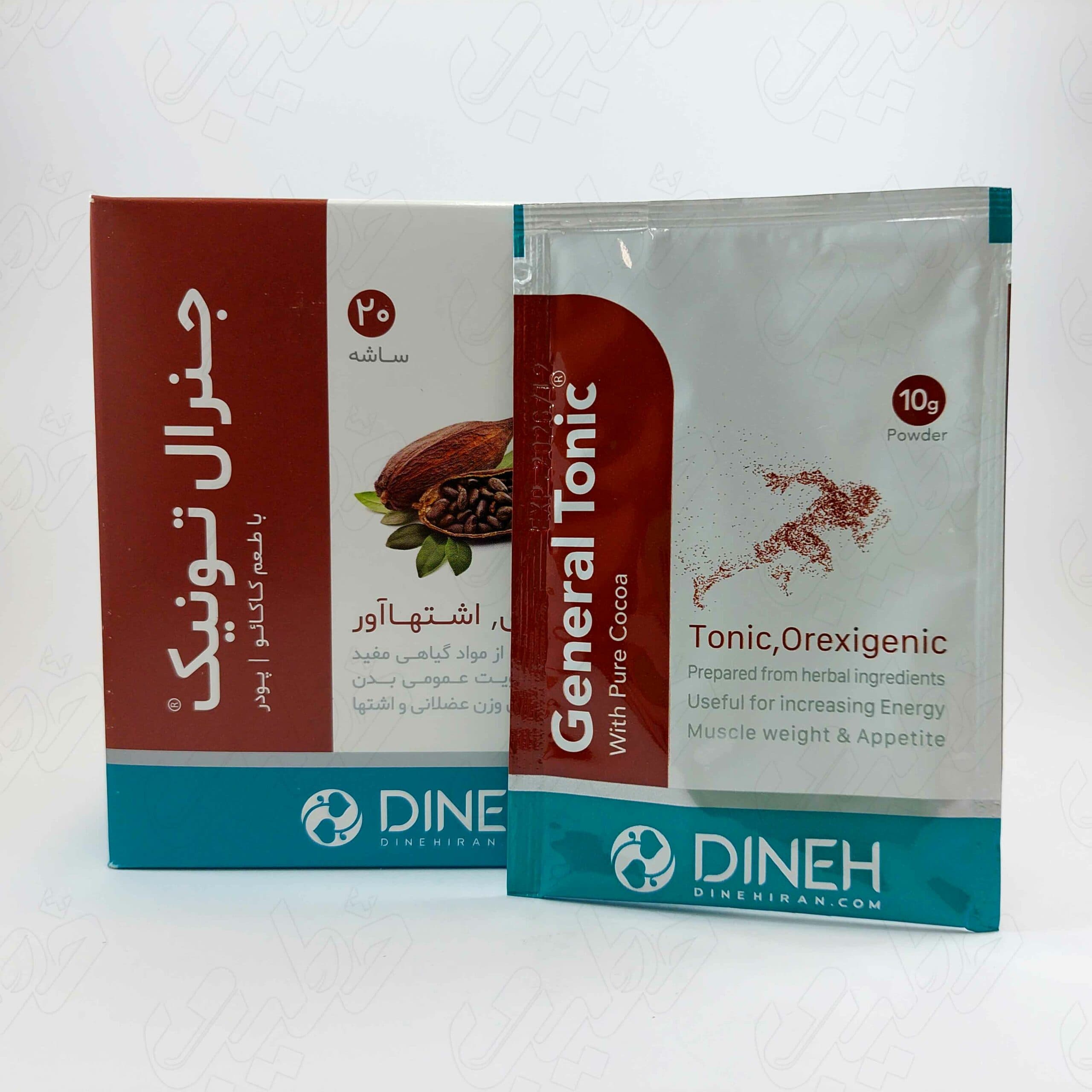 ساشه جنرال تونیک با طعم کاکائو دینه 20 عددی — تصویر ۳