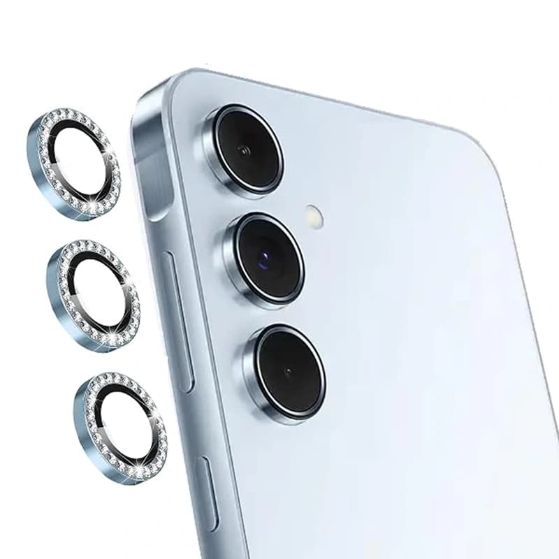 محافظ لنز دوربین Samsung A55 لنز فیلم مدل رینگی طلایی