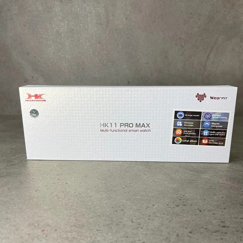 ساعت هوشمند برند HUAHONG مدل HK11 PRO MAX AMOLED مشکی — تصویر ۲