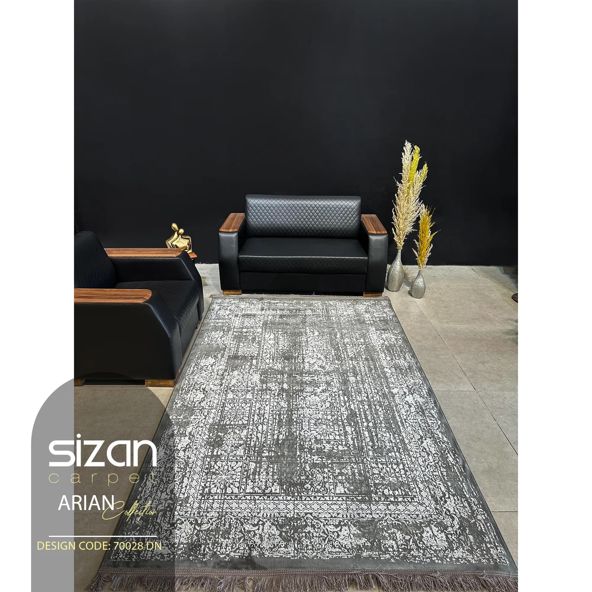 فرش ماشینی طرح آرین کد 70028dn — تصویر ۲