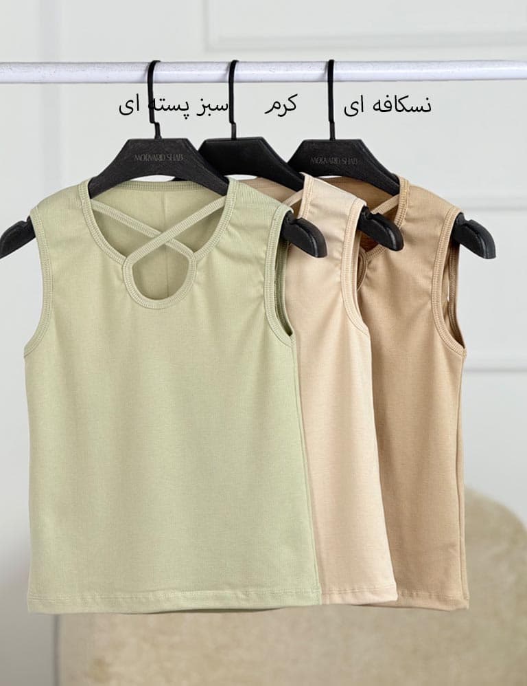 تاپ کبریتی یقه ضربدری کد : 63102 — تصویر ۵