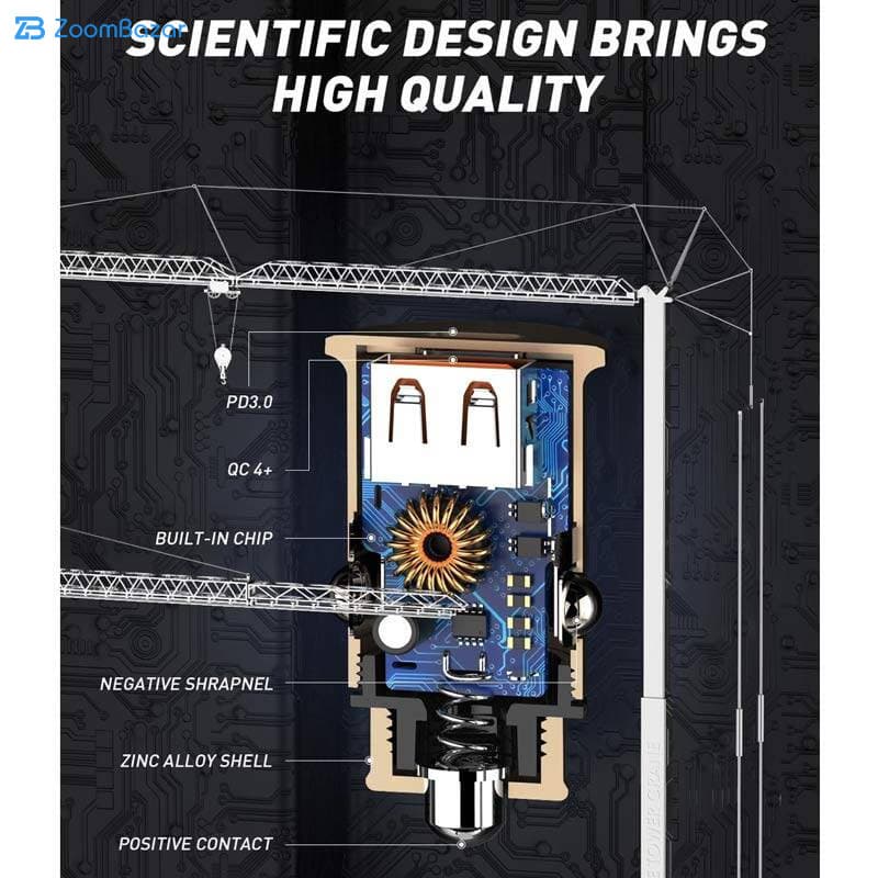 شارژر فندکی الدینیو مدل C506Q-30W به همراه کابل تبدیل USB-C — تصویر ۱۲