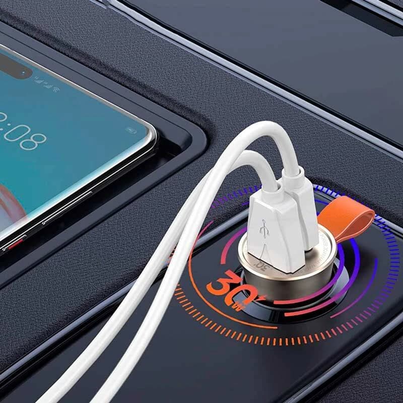 شارژر فندکی الدینیو مدل C506Q-30W به همراه کابل تبدیل USB-C — تصویر ۴