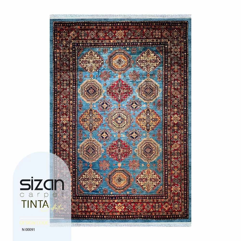 فرش ماشینی کلکسیون تینتا طرح گنجینه کد N 00091
