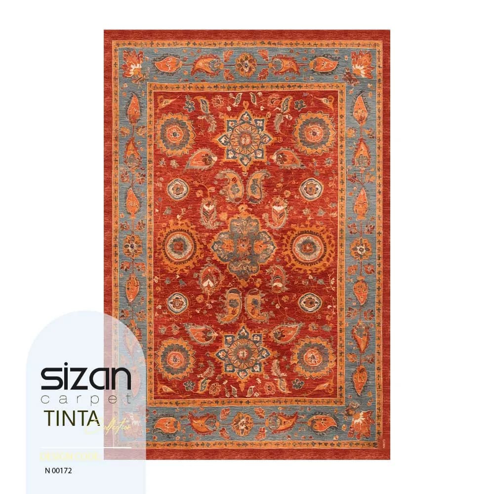 فرش ماشینی کلکسیون تینتا طرح میراث کد N 00172